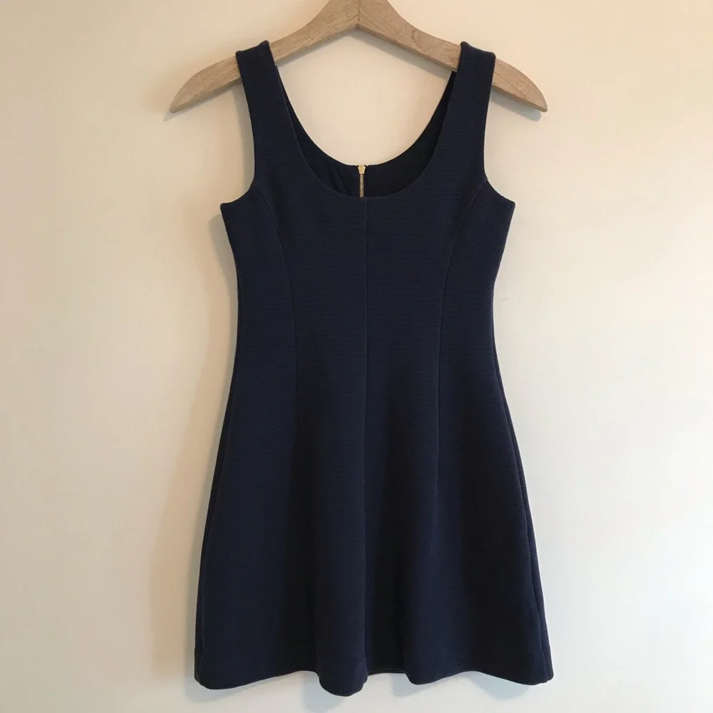 Lilly Pulitzer Nicollette Fit & Flare Dress Navy - Picture 6 of 8